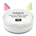 OMOV White Face Paint 90g (3.17 oz) Non-Toxic,Water Activated Face Painting Kit for Kids Adults,SFX Makeup Facepaint Palette for Halloween,Cosplay,Theater Party,Skeleton Skull Joker Special Effects