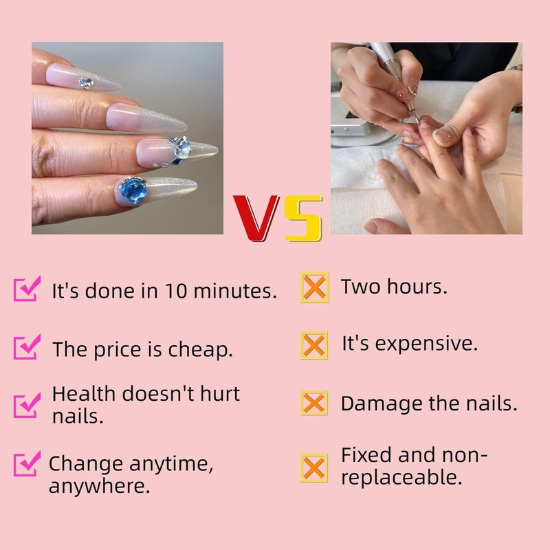 White Long Stiletto Fake Nails 30 Pcs Handmade Press on Nails Almond with Turquoise Blue 3D Crystals Designs Cute Glue on Nails Nude Gradient Gel Nail Artificial Stick on Nails for Women