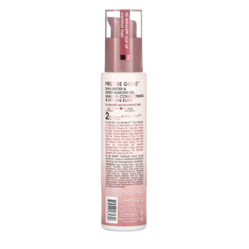 GIOVANNI 2chic Leave-In Conditioning Elixir - Anti-Frizz Hair Smoothing Formula with Shea Butter & Almond Oil - 4 oz