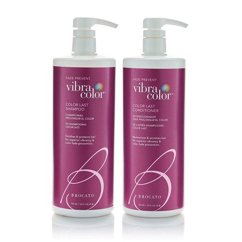 Brocato Vibracolor Shampoo & Conditioner Duo - 32 Oz | Color Safe, Sulfate-Free, Prevents Fading