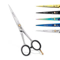 Stylonik Hair Cutting Scissors-Professional Hairdressing Scissors for Women,Men,Hair Stylists,Salon,Barber- 6.5-Inch Stainless Steel Hair Scissors with Finger Rest (Classic Scissor Shinny Polish)