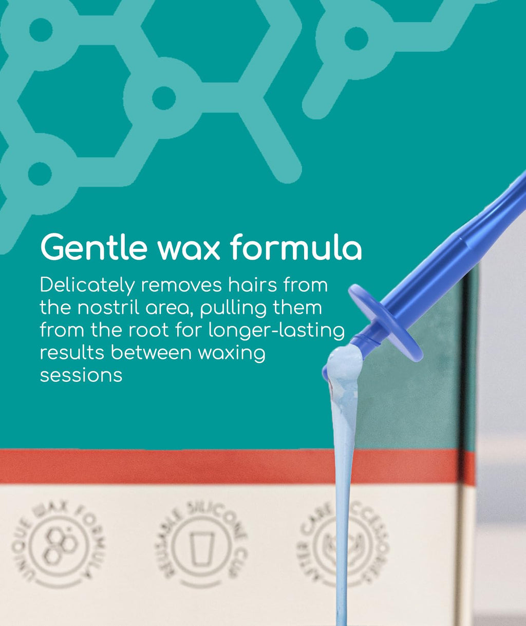 Medi Grade Nose Waxing Beads and Replacement Tips for the Medi Grade Nose Waxing Kit - Eco-friendly, Cost Effective Waxing Beads Refill for Unsightly, Itchy Nasal Hair - 50g of Beads and 26 Tips