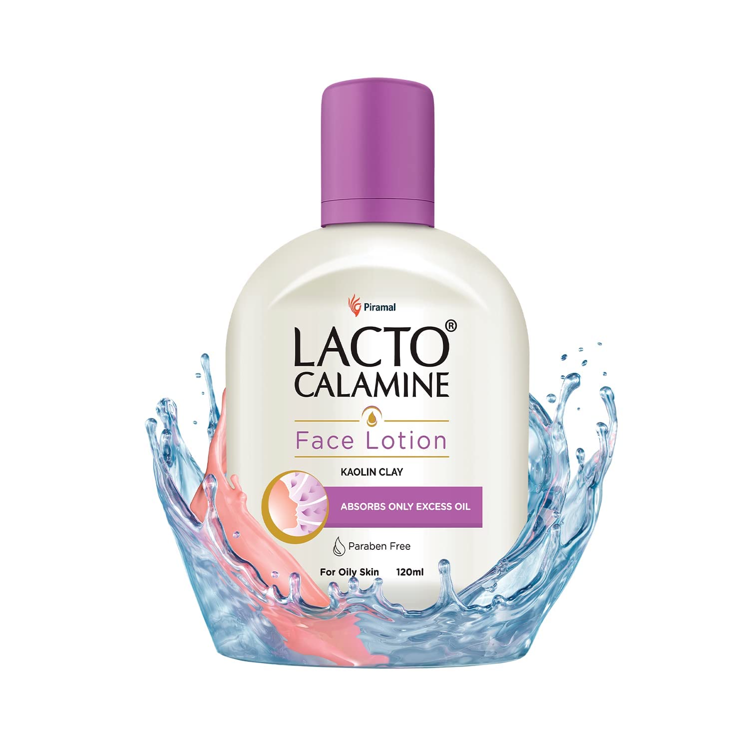 Lacto Calamine Face Moisturizing Lotion for Combination to Normal Skin | Excess Oil Absorbing & Pore Refining Moisturizer, Advanced Ceramides Complex | 4.06 Fl Oz (120ml)