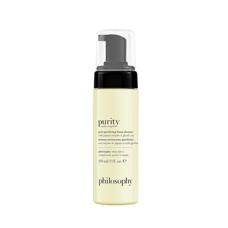 Philosophy Purity Made Simple Foaming Facial Cleanser - Pore Purifying with Papaya Enzyme & Glycolic Acid - 5 Fl Oz