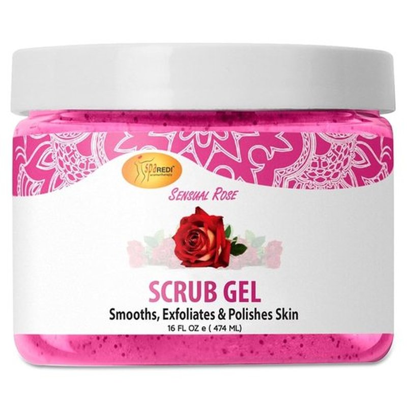 SPA REDI Exfoliating Scrub Gel – Dual-Action Pedicure Treatment for Callus Removal & Hydration, The One-Step Pedi Transformation for a 'Wow' Transformation Without Irritation 16 Oz