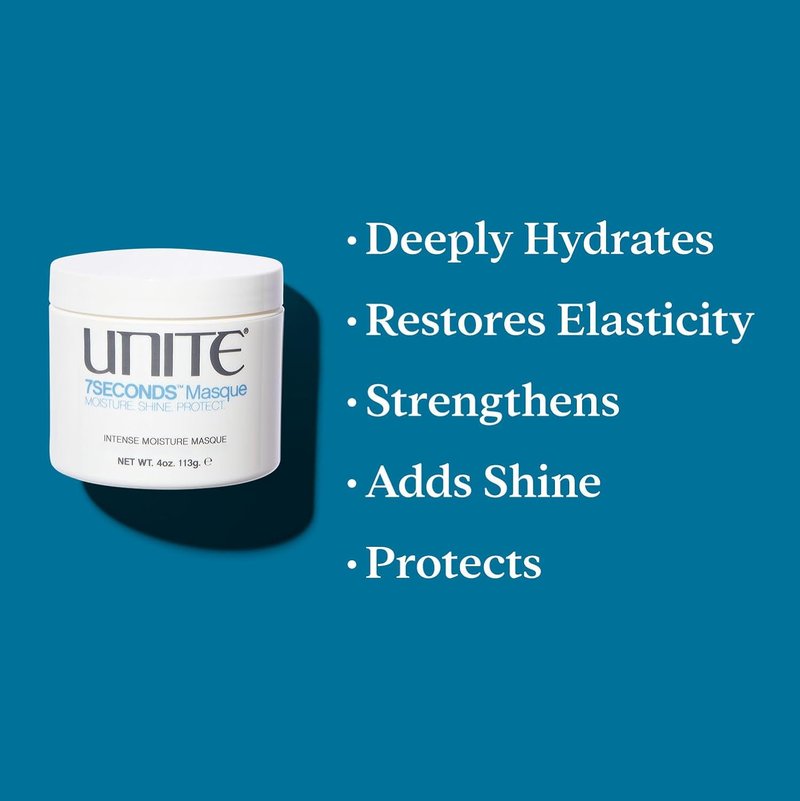 UNITE Hair – 7SECONDS Masque – Deep Conditioning Treatment for Elasticity & Shine – 4 Fl Oz