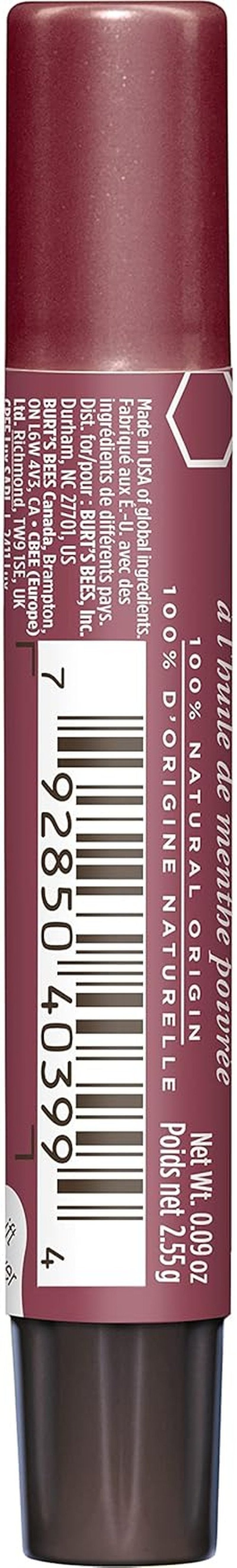 Burt's Bees Lip Balm - Moisturizing Lip Shimmer with Vitamin E & Coconut Oil | 100% Natural, Fig, 0.09 Ounce (Pack of 2)