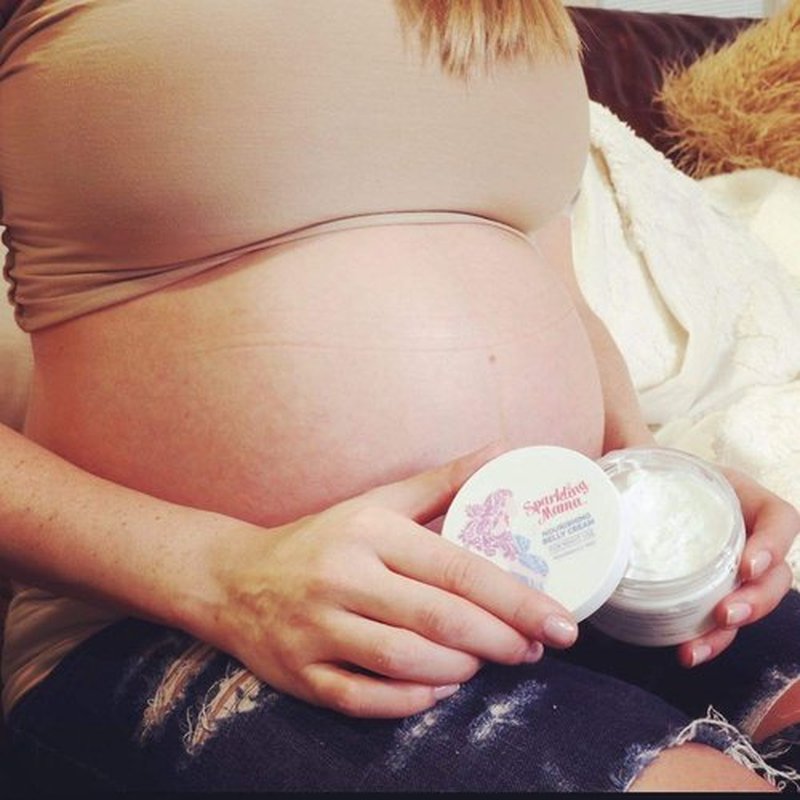 Sparkling Mama's Belly Cream Nourishing Maternity Skin & Stretch Mark Lotion | (From the Creator of Fizzelixir), 4oz jar