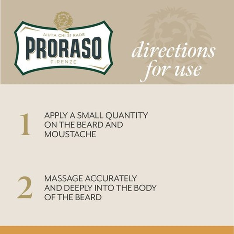 Proraso Beard Balm - Nourishing Formula for Softening New Beard Growth | Ideal for Short Beards