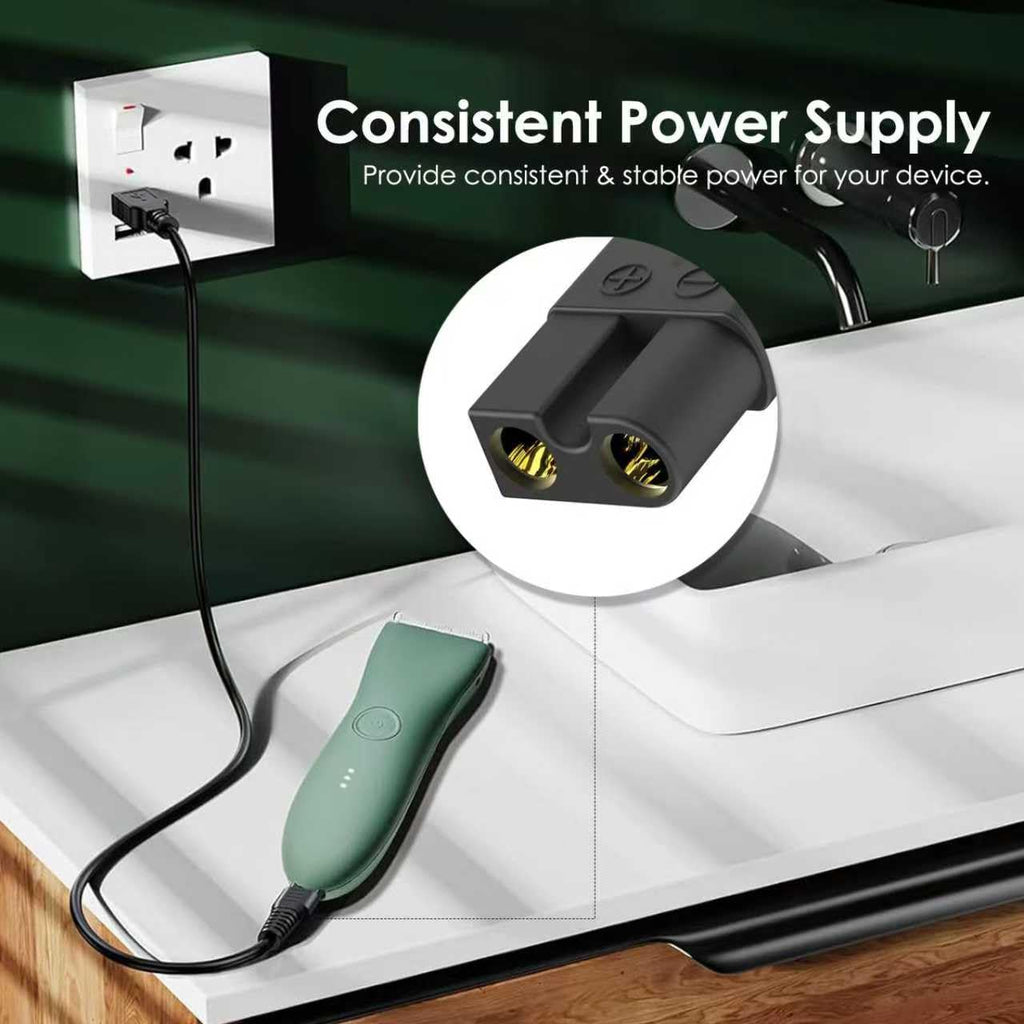 5V USB Charger Compatible with Meridian Trimmer Charger, Meridian Charger for Trimmer Original M2B M2C M2A M2G MEC102A Electric Razors for Women Replacement Charging Cable Power Cord Adapter