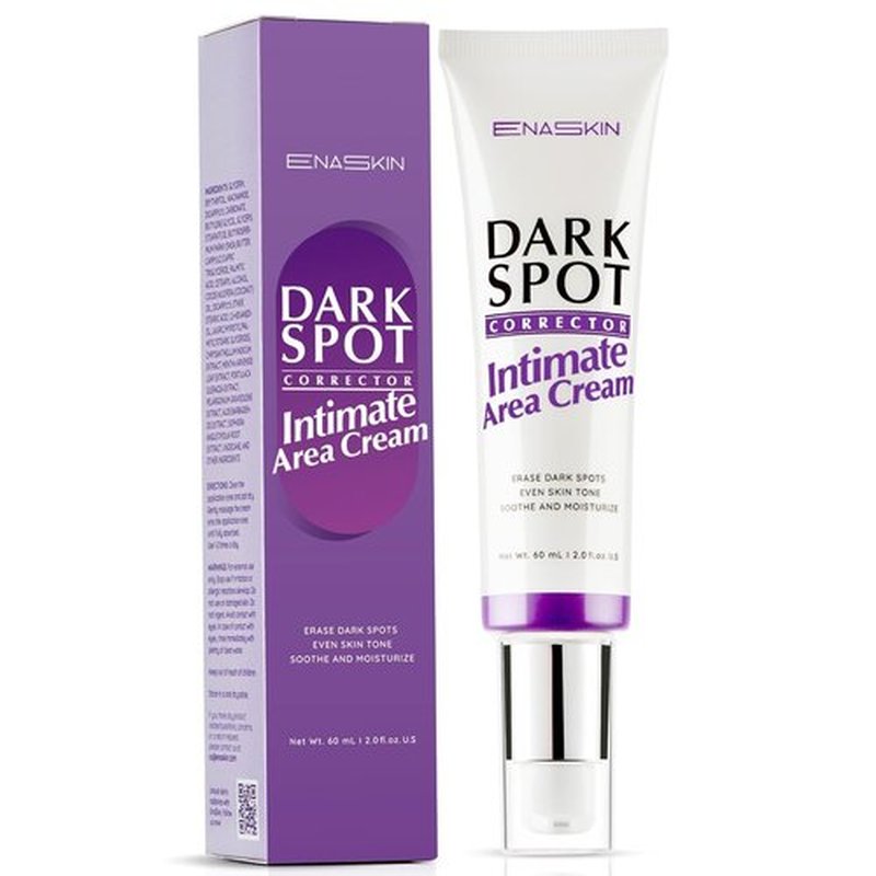 EnaSkin Dark Spot Remover Cream for Intimate Parts: Skin Bleaching Cream Dark Spots Corrector for Face and Body, Underarm, Inner Thighs, Bikini Area, Elbows & Knees - 2 Fl Oz