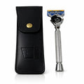 Flex Ball Handle Shaving Razor – All Chrome Long Handle Razor with Flex Pivot Technology & Diamond Knurled Grip for Men’s Precision Shaving