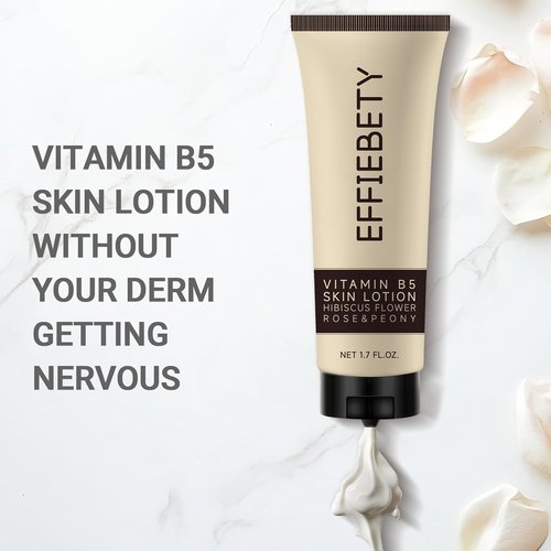 Skiennix Vitamin B5 Skin Lotion - Nourishing Moisturizer with Hibiscus, Rose & Peony | Travel-Size 1.7 fl oz (6 Pack)