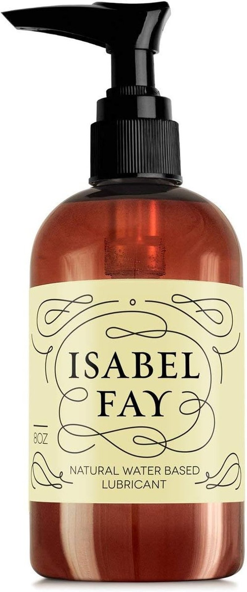 Isabel Fay Natural Water-Based Personal Lubricant - Paraben-Free & Glycerin-Free, 8 oz for Sensitive Skin