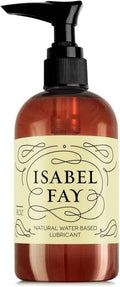 Isabel Fay Natural Water-Based Personal Lubricant - Paraben-Free & Glycerin-Free, 8 oz for Sensitive Skin