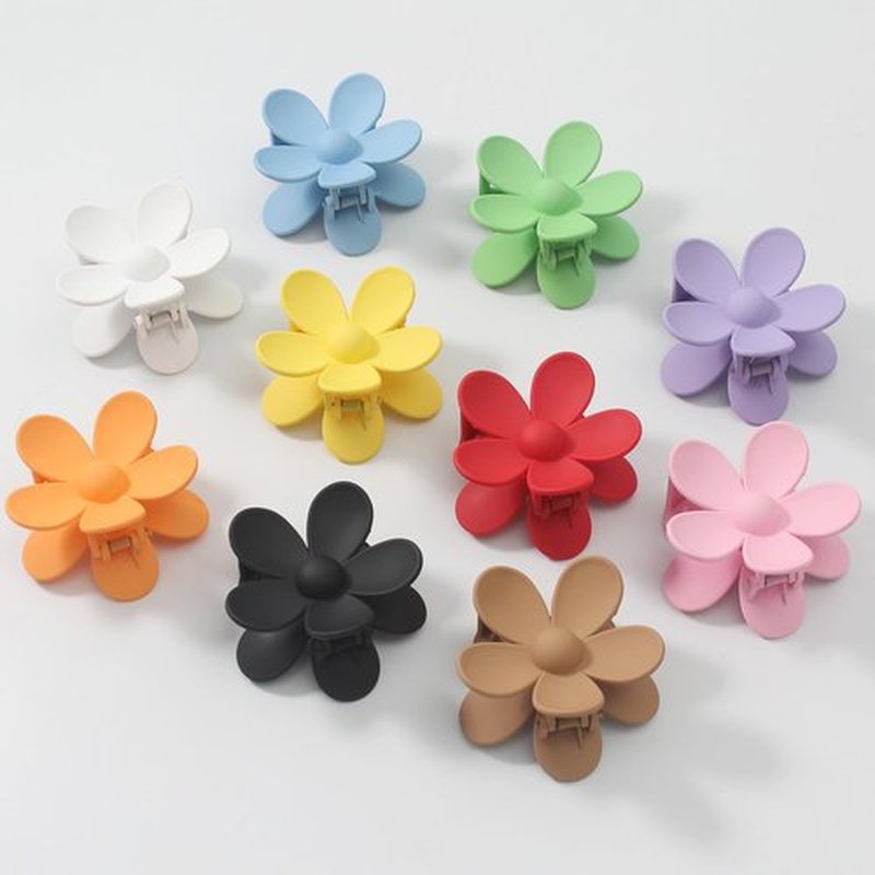 Merdia 10 PCS Hair Flower Claw Clips | Matte Jaw Flower Claw Clips for Women | Hair Clips for Thin Hair with Non Slip Strong Hold Small Hair Clips | Hair Barrettes for Women | Hair Accessories