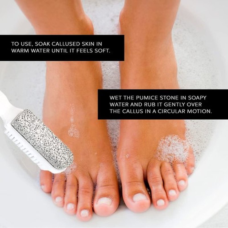 DreamCut Natural Bristle Foot Brush & Pumice Stone Combo