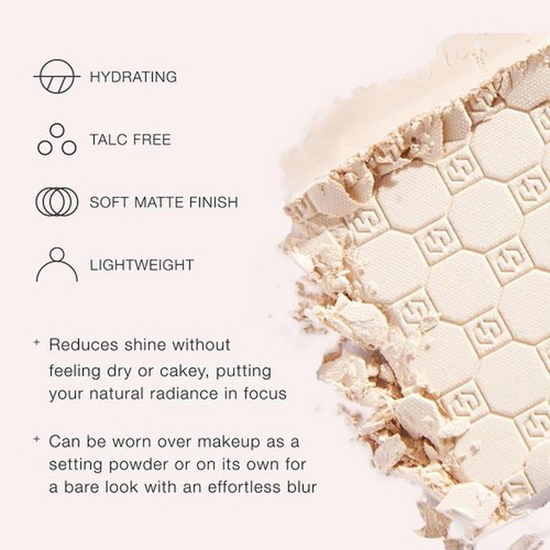 Jouer Soft Focus Hydrate & Setting Powder - Matte Finish Blurring Powder for Fine Lines - Translucent