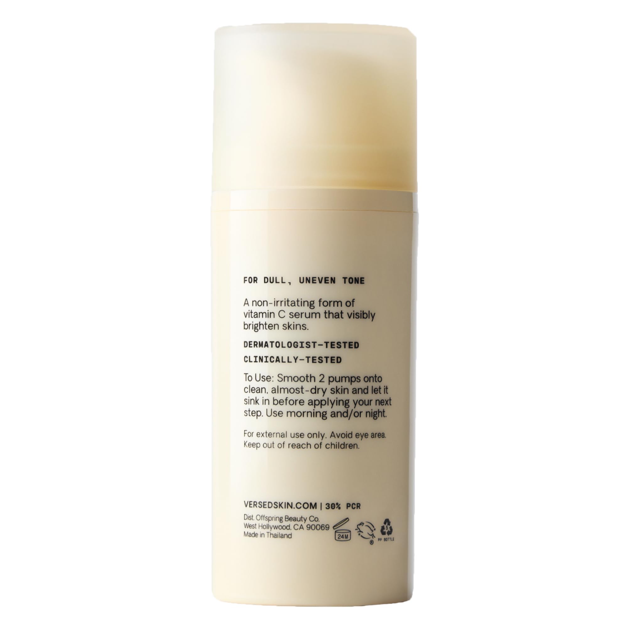 Versed Weekend Glow Vitamin C Serum for Face - Hydrating Face Serum with Niacinamide, Licorice Root & Vit C (1 fl oz)