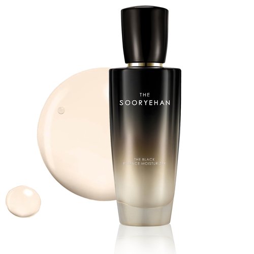 Sooryehan The Black (Essence Moisturizer, 130ml/4.4fl oz) - Lightweight Cream for Moisture Barrier, Rejuvenate Dull, Aging Skin. Premium Korean Skin Care. Black Yeast, Hyaluronic Acid,