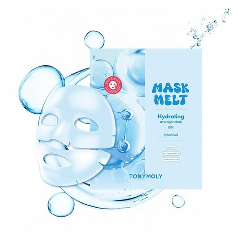TONYMOLY Brightening Hydrogel Face Mask - Vitamin C & Rice Essence | 1 Sheet for Radiant Skin