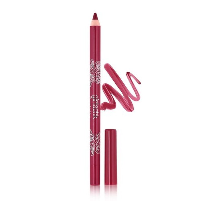Girlactik Glossy Lip Liner - Moisturizing Lip Pencil for Glossy Shine | Smooth, Creamy, Vegan Formula (Delilah)