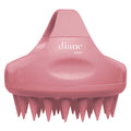 Diane Scalp Massage and Shampoo Brush with Soft Silicone Bristles, Exfoliates and Cleanses Scalp, Promotes Scalp Circulation, Evenly Distributes Hair Oil, Clear
