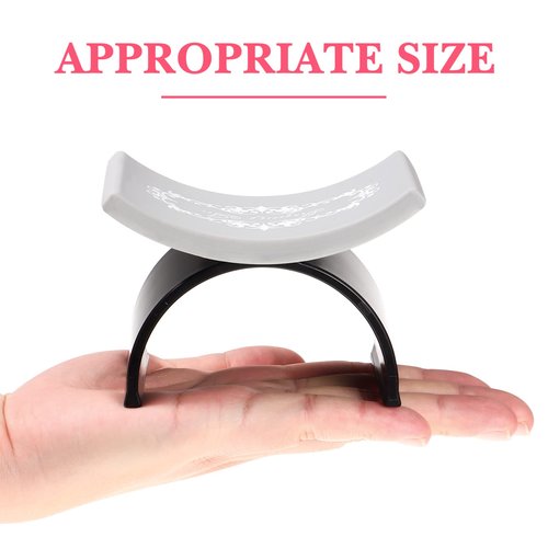 2 Pieces Nail Arm Rest,Manicure Hand Pillow U Shape Cushion Pillow Professional Nail Rest Cushion Table Desk Station Manicure Tool,Black