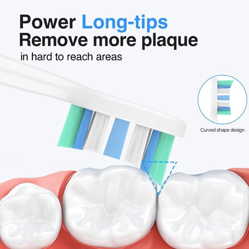 Philips Sonicare Electric Toothbrush Heads - Replacement Brush Heads Compatible with C1, C2, G2 - 6 Pack