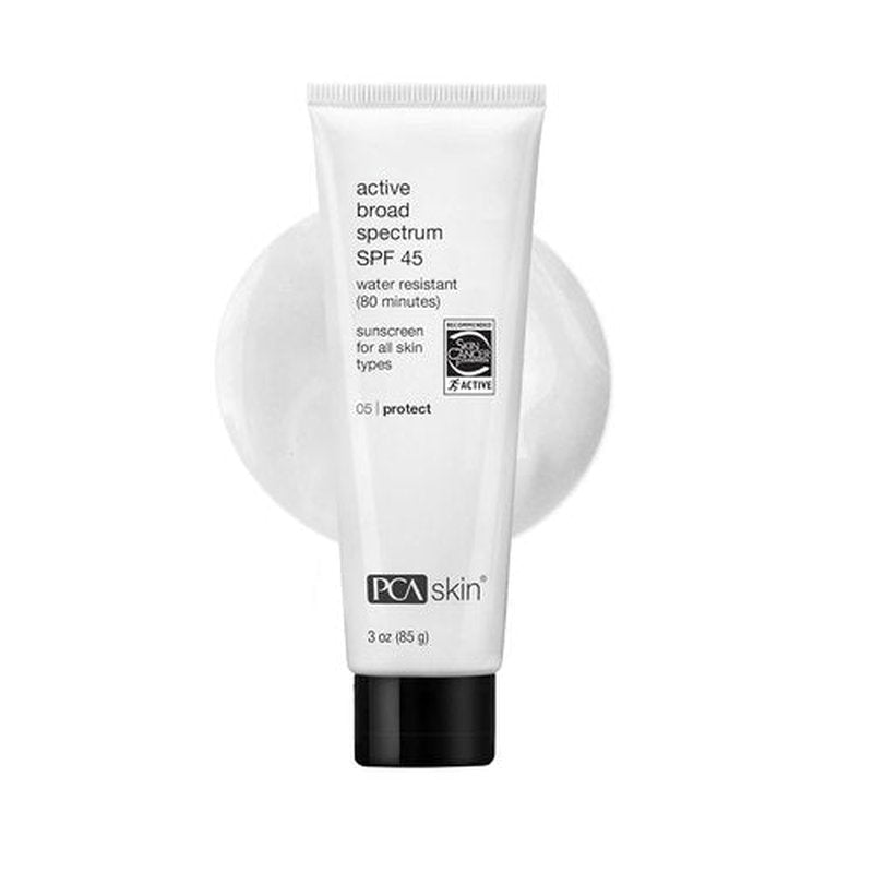 PCA SKIN Active Broad Spectrum SPF 45 Sunscreen Lotion - Water-Resistant, Reef-Friendly, 3 fl oz