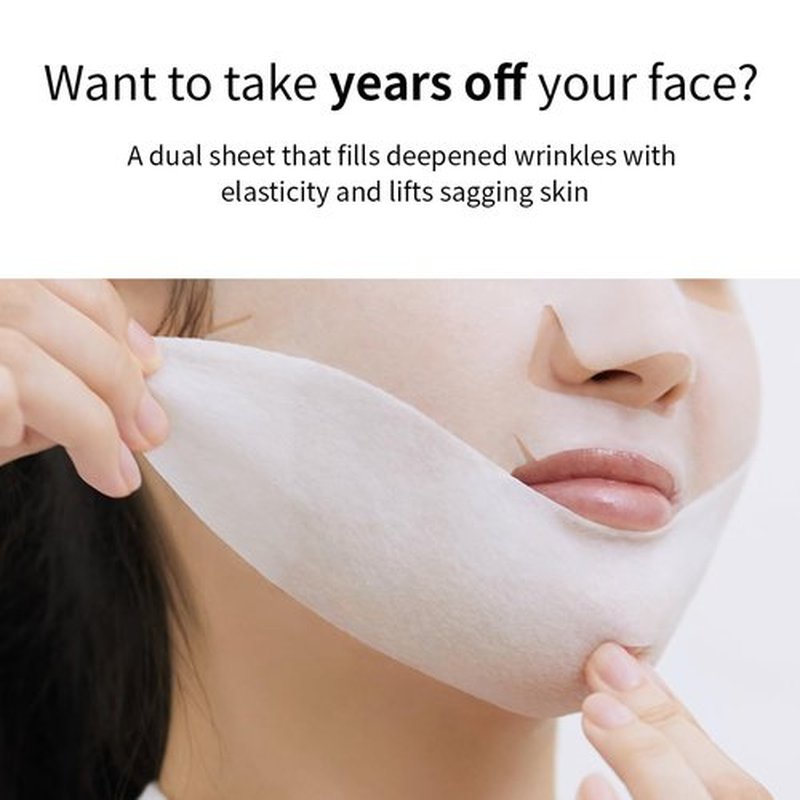 Mediheal Retinol Collagen Cream Lifting Mask | Anti-Aging V-Line Treatment (10 Counts) - Reduces Fine Lines & Wrinkles