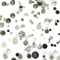 144 pcs 1 Gross Austrian Crystal Austria 2058 Xilion Rose Tiny Small Crystal Flat Backs No-Hotfix Rhinestones Nail Art Grey Black & White Colors Mix ss9 (2.6mm) Mychobos Crystal-Wholesale DIY