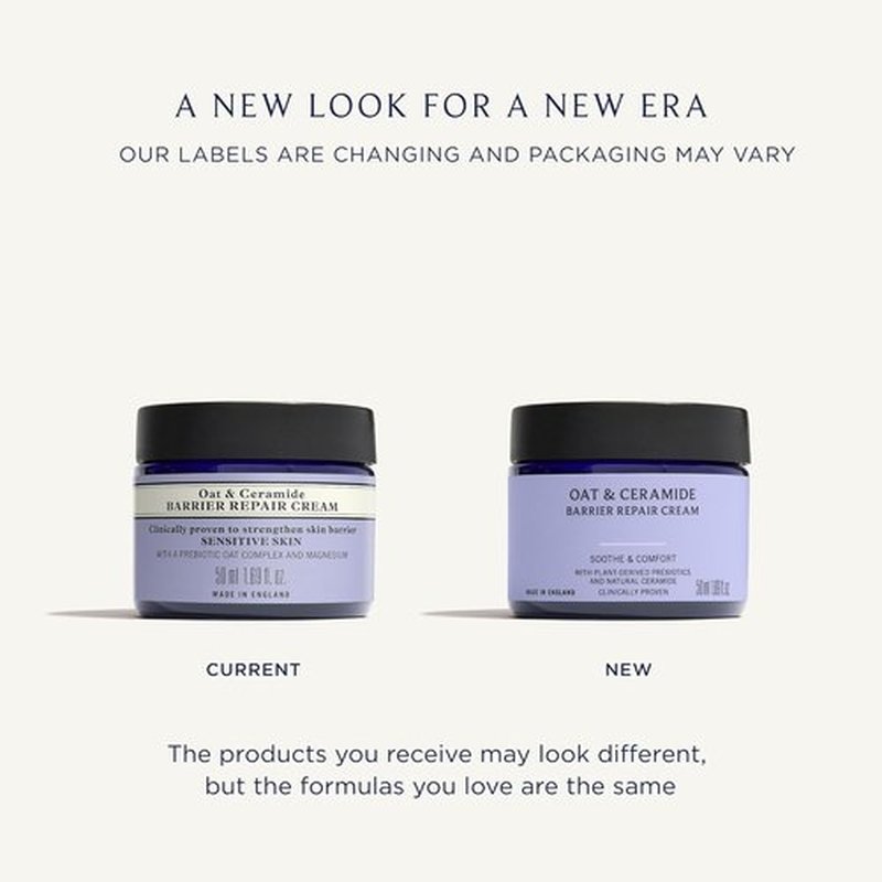 Neal's Yard Remedies Oat & Ceramide Barrier Repair Cream - Vegan, Cruelty-Free | 1.69 fl. oz.