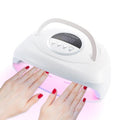 Timpou 320W UV LED Nail Lamp, Professional UV Nail Dryer Light with 84Pcs LED Beads, Fast Gel Curing 4 Timer Setting Auto Sensor, Portable Handle Gel Polish for Salon and Home Nail Art Tools