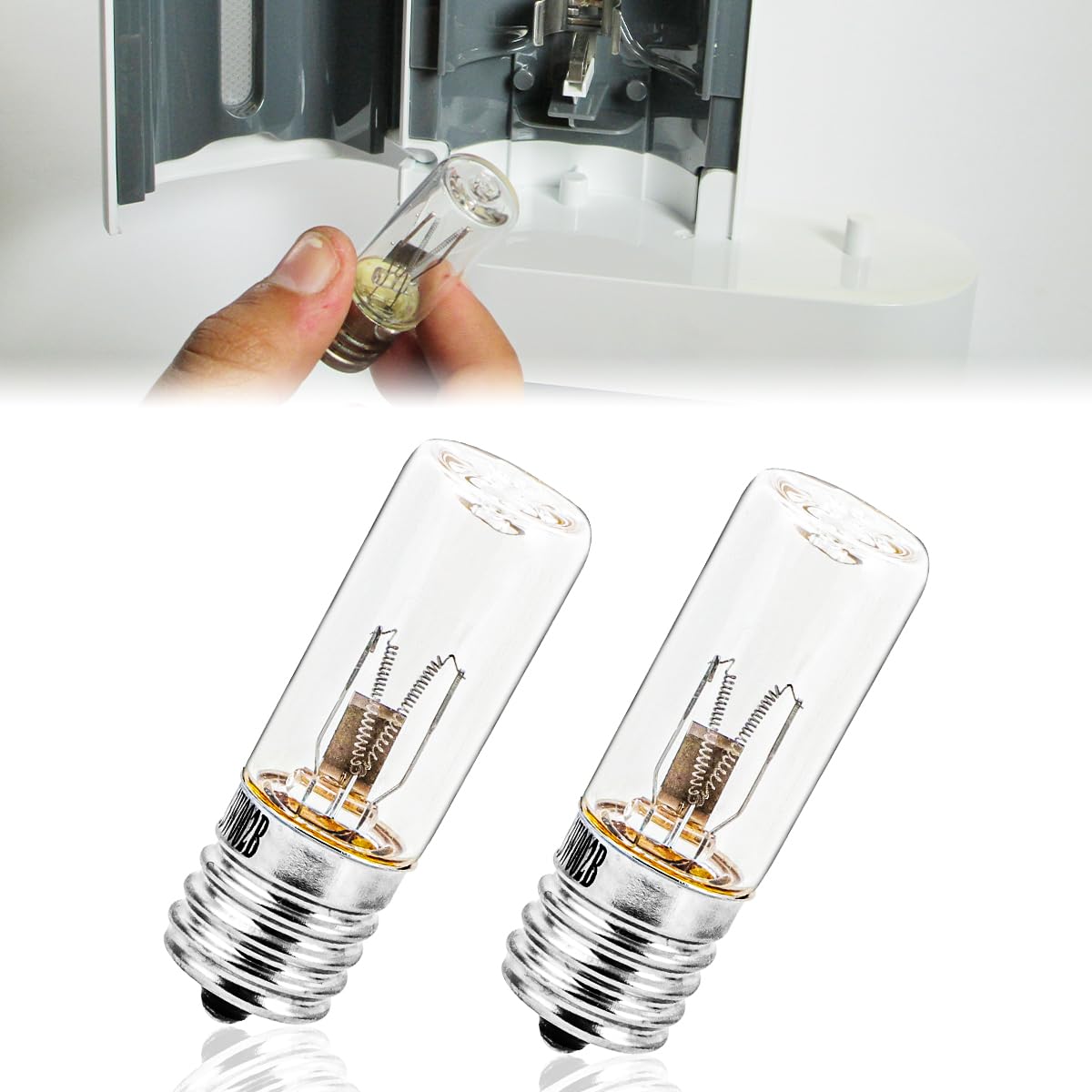2 Pcs for Philips Sonicare HX6150 HX6160/D HX7990 Charger Appliances Bulbs 3W 10V UV Replacement Bulbs