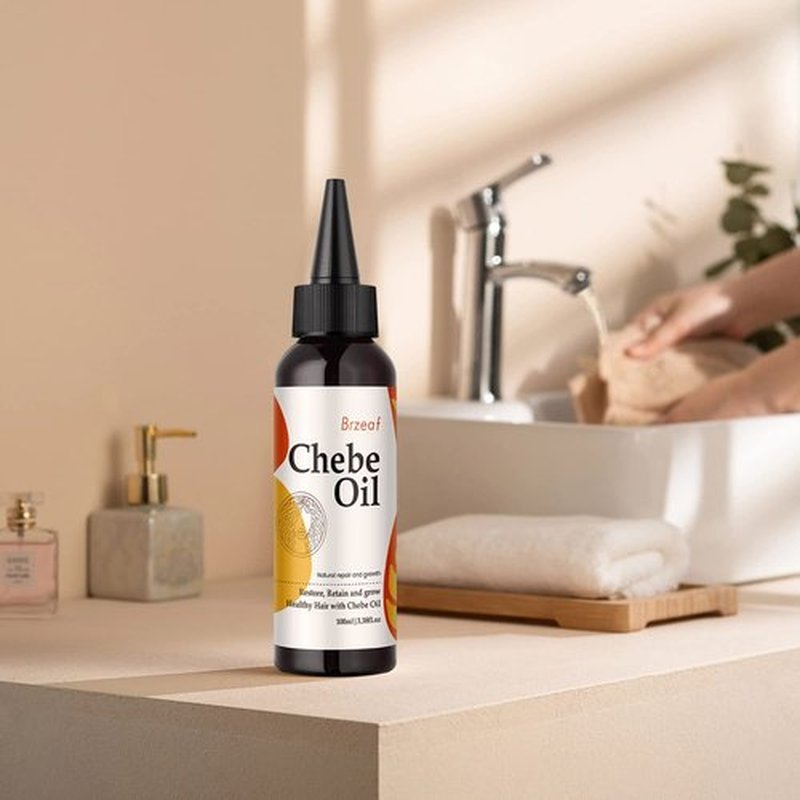 Brzeaf Natural Chebe Oil from Chad - 3.38OZ, Moisturizing African Scalp and Hair Oil for Promoting Growth, Deterring Breakage & Deep Conditioning