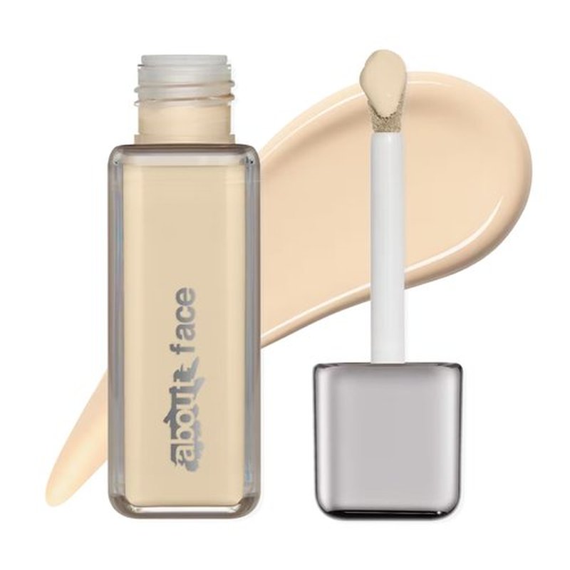about-face THE PERFORMER Skin-Focused Foundation F2Olive – Medium Coverage, Long-Wear, Breathable & Buildable Base – Clean, Vegan, Hydrating Formula with Blue Agave & Chlorella – 1.08oz