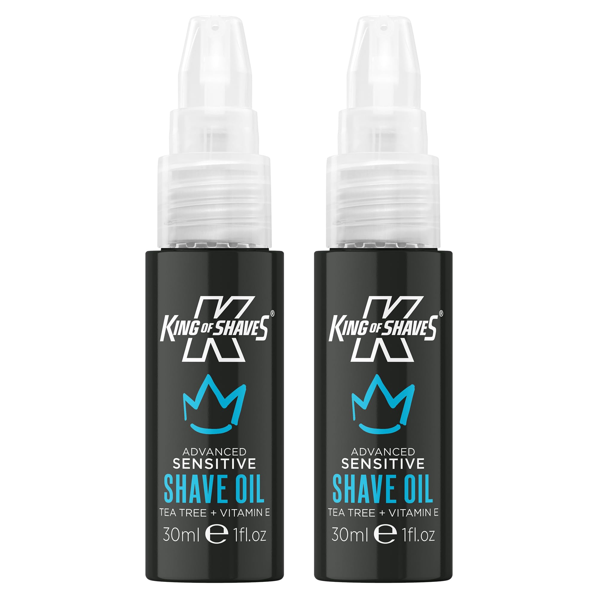 King of Shaves Advanced Sensitive Shaving Oil Vitamin E 2 x 1.01 fl oz