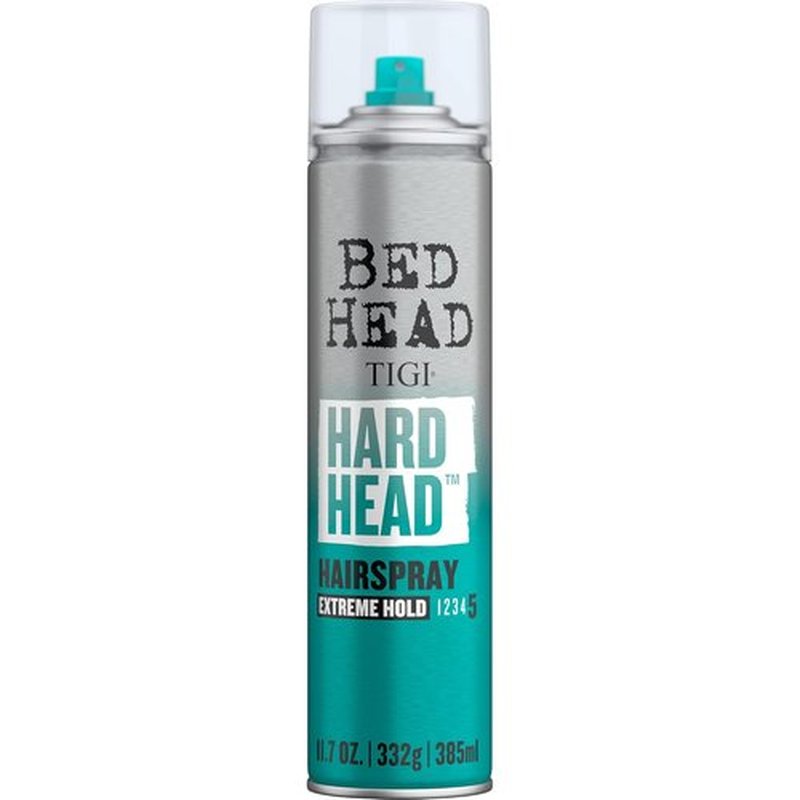 TIGI Bed Head Hard Head Hair Spray - Extra Strong Hold for All-Day Style | 11.7 oz