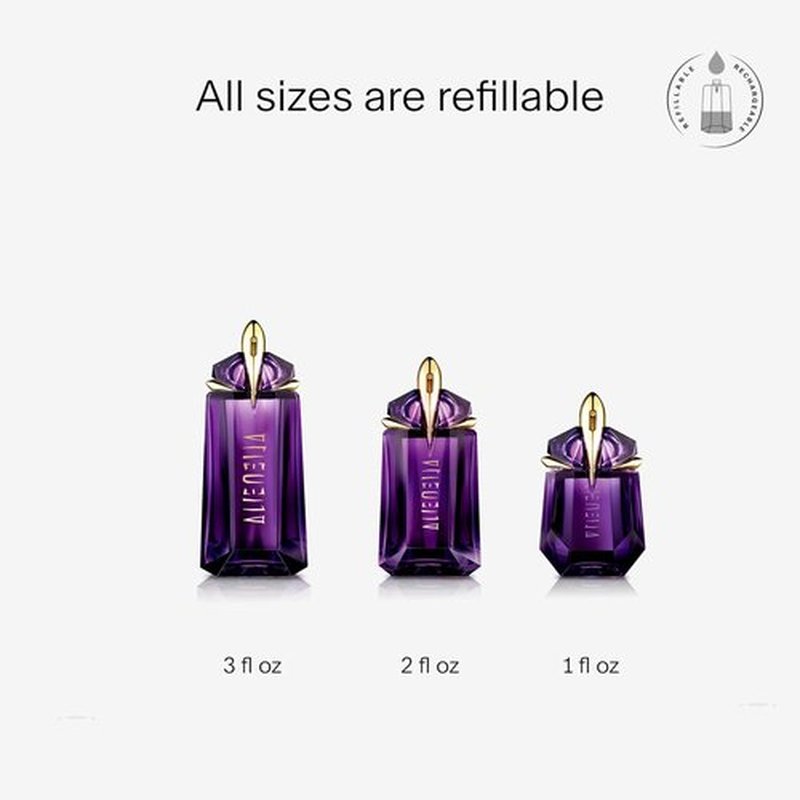 MUGLER Alien Eau de Parfum | Women's Floral & Woody Perfume with Jasmine, Wood, Amber - Long Lasting