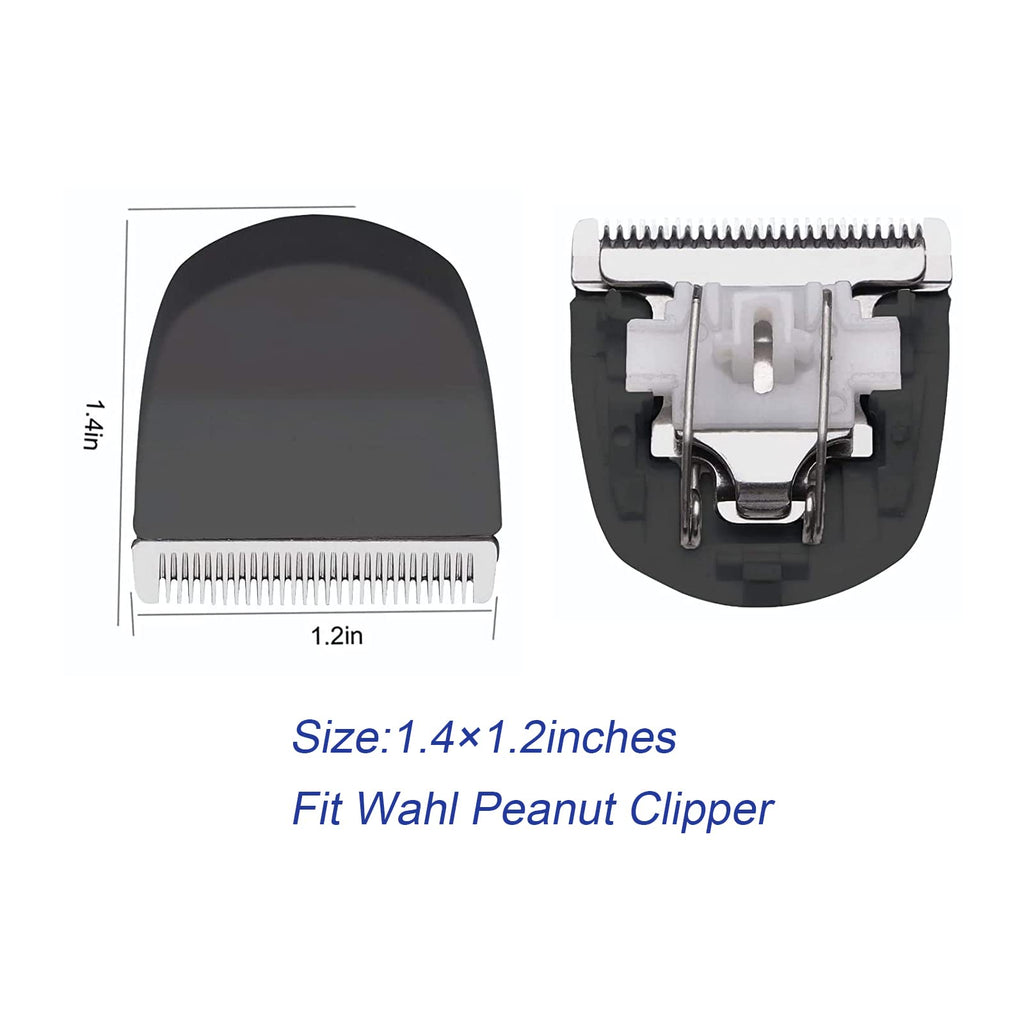 YAZIYIR Professional Peanut Snap On Replacement Blades, Black, 4PCS
