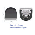 YAZIYIR Professional Peanut Snap On Replacement Blades, Black, 4PCS
