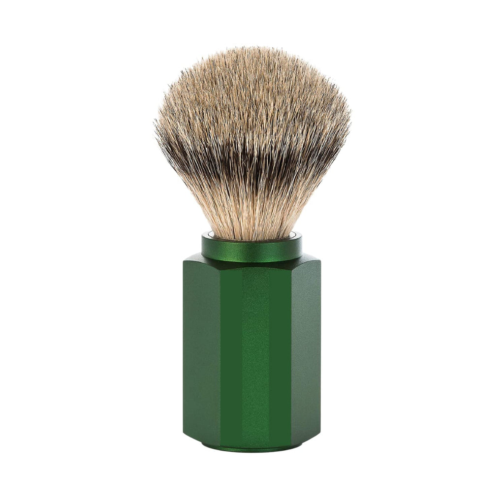 MÜHLE Hexagon Silvertip Fiber Luxurious Natural Grooming Shaving Brush