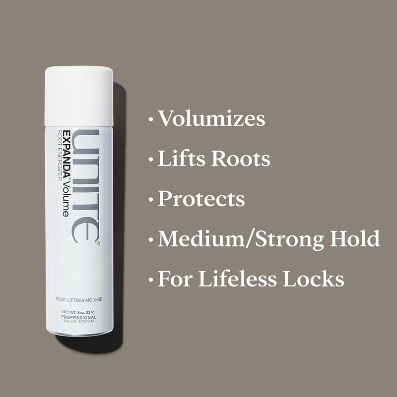 UNITE Hair - EXPANDA Volume Foam - Root Lifting for Instant Volume & Strong Hold - 8 Oz