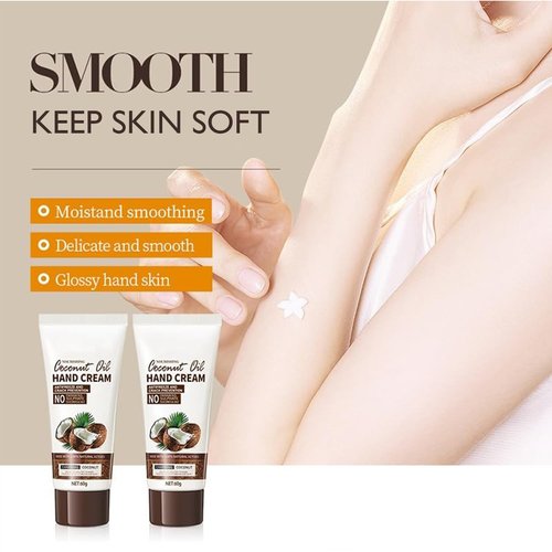 Skiennix Coconut Hand Cream - Daily Moisturizing Formula for Dry Hands | Non-Greasy & Fast Absorbing - 2.1oz