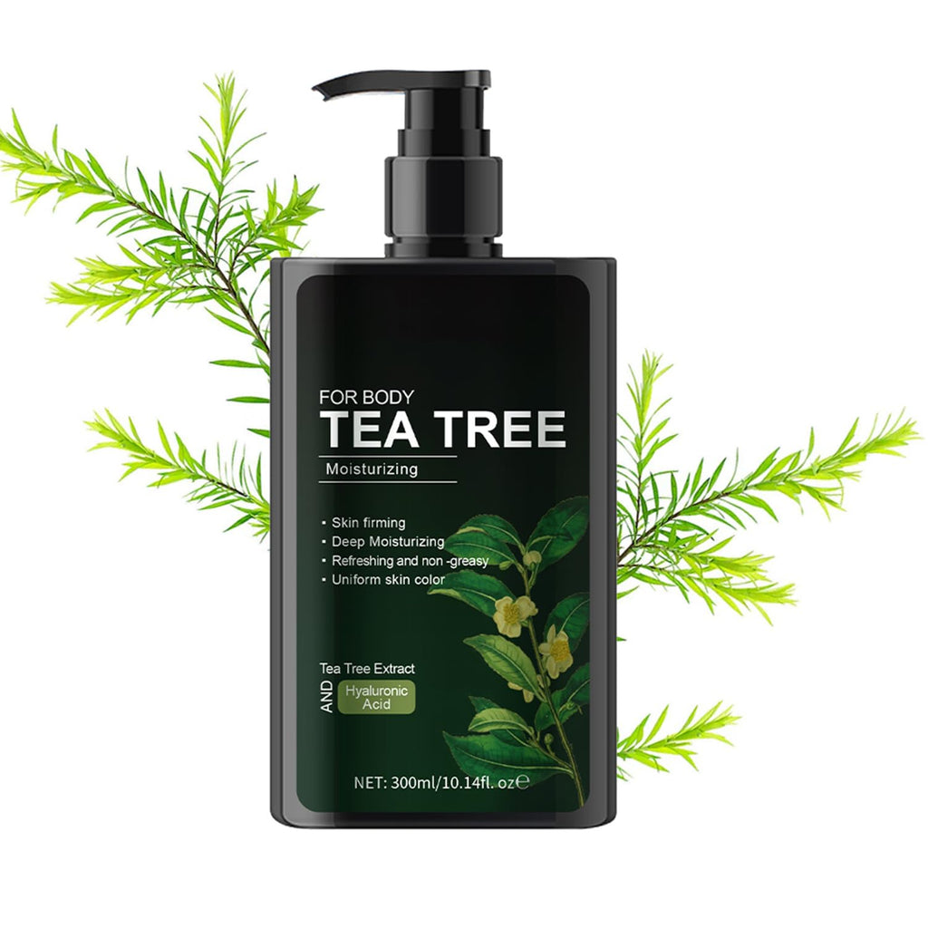 Soelegant Moisturizing Body Lotion with Tea Tree Oil,Daily Hand & Body Moisturizer for Dry to Extra Dry Skin,Absorbs Instantly,Gentle & Lightweight Non-Sticky, Barrier Repair Skin Firming Cream