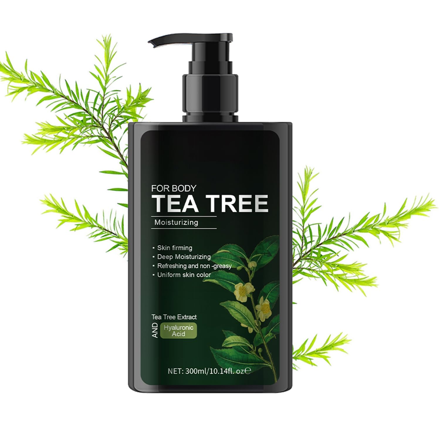Soelegant Moisturizing Body Lotion with Tea Tree Oil,Daily Hand & Body Moisturizer for Dry to Extra Dry Skin,Absorbs Instantly,Gentle & Lightweight Non-Sticky, Barrier Repair Skin Firming Cream