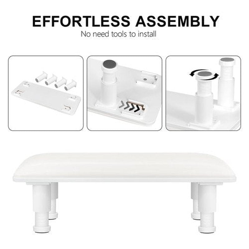 Arm Rest for Nails Tech,Height Adjustable Nail Arm Rest Stand,Cleanable Leather Hand Rest Holder Pillow,Manicure Armrest with Detachable Plastic Legs,Anti-slip