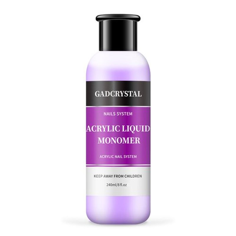 Gadcrystal Monomer Acrylic Nail Liquid,Nail Acrylic Liquid 240ml/8fl.oz,Acrylic Liquid for Nails,Acrylic Liquid Monomer,Acrylic Liquid for Acrylic Powder Nails Extension for Nail Art Manicure DIY