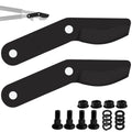 Aussio (2-Pack) Alloy Steel Lopper Replacement Blades with Screws Compatible with Garden Loppers – Heavy-Duty Large Pruner Blades for Tree Trimming, Branch Cutting and Gardening Tools – Black